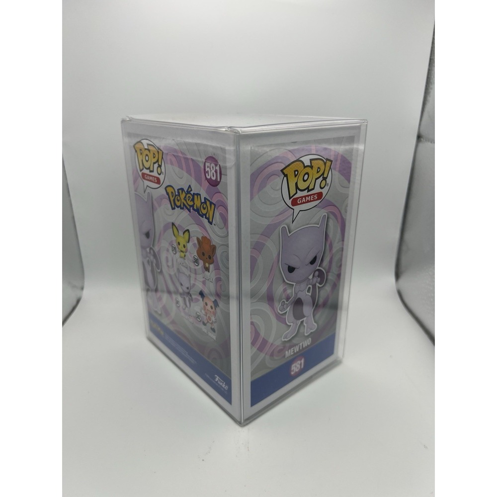 Funko POP! Pokemon: Mewtwo #581 Flocked 2020 Summer Convention Exclusive New - Picture 10 of 10